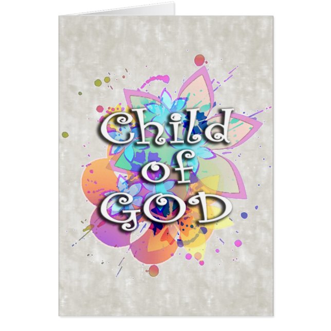 Niño de la acuarela del arco iris de dios (Frente)