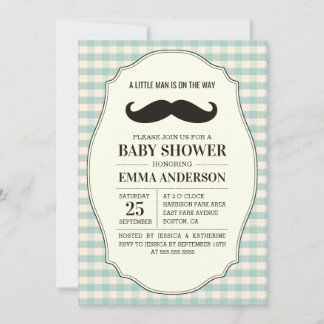 Niño de la invitación a Baby Shower de Little Man 