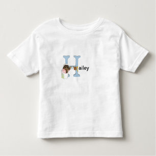 Niño de la letra H de Beatrix Potter y camisa