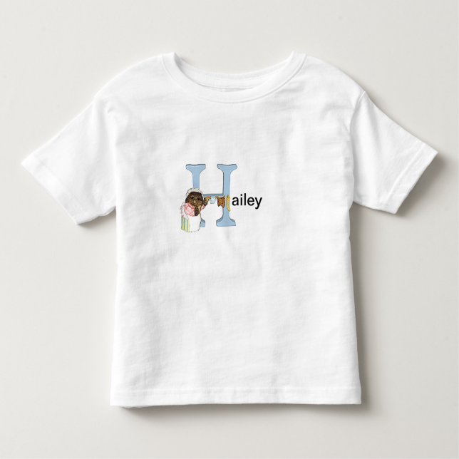 Niño de la letra H de Beatrix Potter y camisa (Anverso)