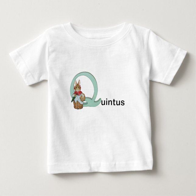 Niño de la letra Q de Beatrix Potter o camisa (Anverso)
