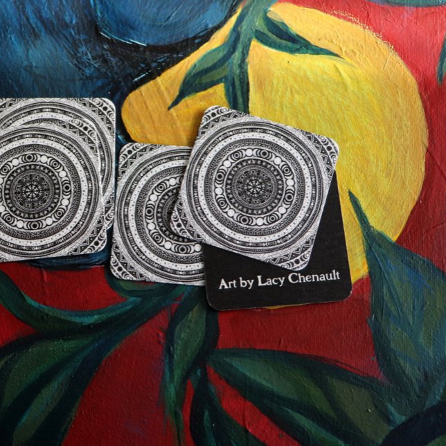 Niño de la Luna Mandala Triple Invitación de Bruja (Subido por el creador)