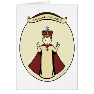 Niño de la tarjeta de felicitación de la novena de