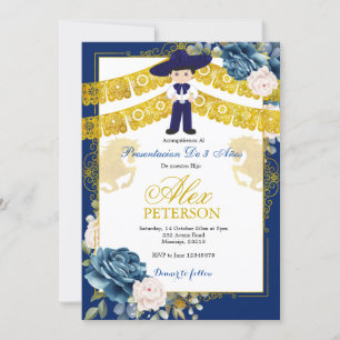  niño de tres años invitación