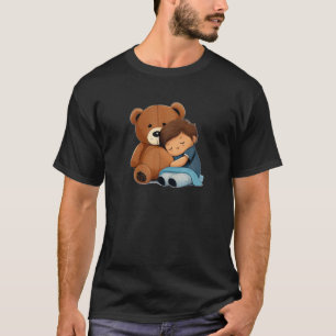 Niño durmiente con la mejor camiseta Teddy Bear