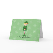 Niño Elfo illusima Navidad Copos de Nieve Verde Cl