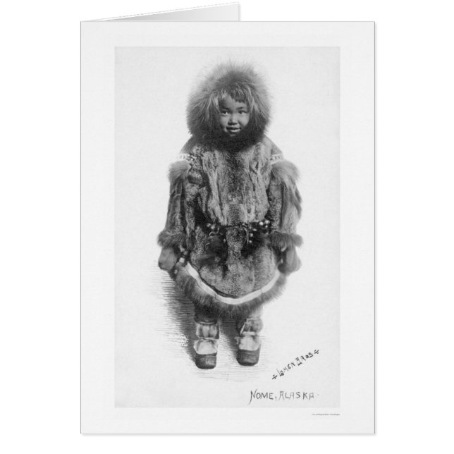 Niño En Fur Nome Alaska 1920 (Frente)