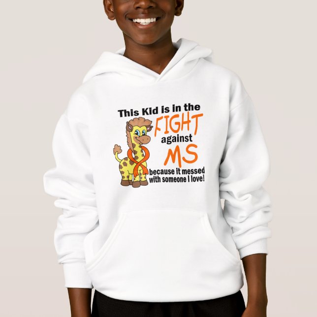 Niño en la lucha contra esclerosis múltiple del ms (Anverso)