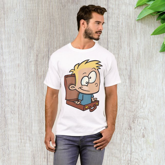 Niño En Una Camiseta Para Hombres De Suitecase (Subido por el creador)