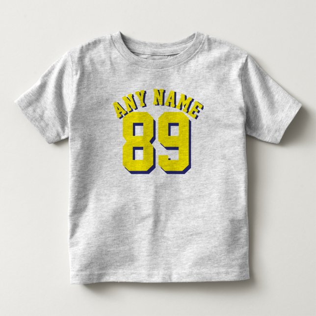Niño gris y amarillo | Diseño de Jersey Deportivo (Anverso)