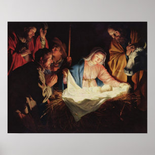 Niño Jesús en el Poster de arte de los hombres