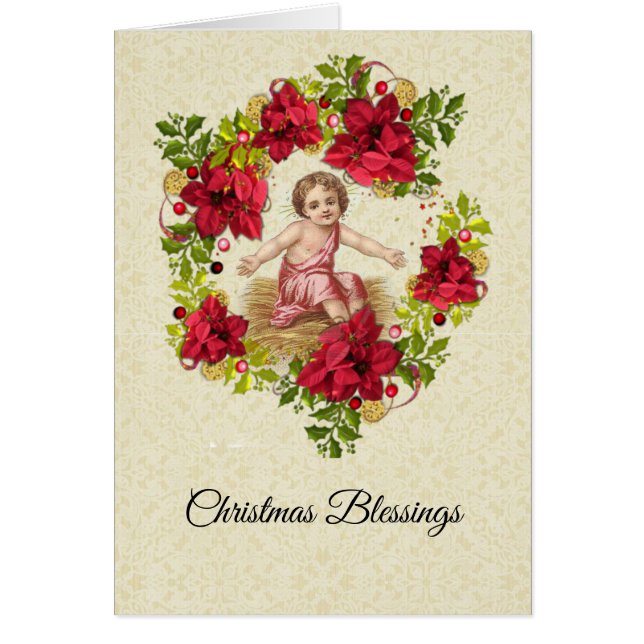 Niño Jesús en la guirnalda de los Navidades de Man (Frente)