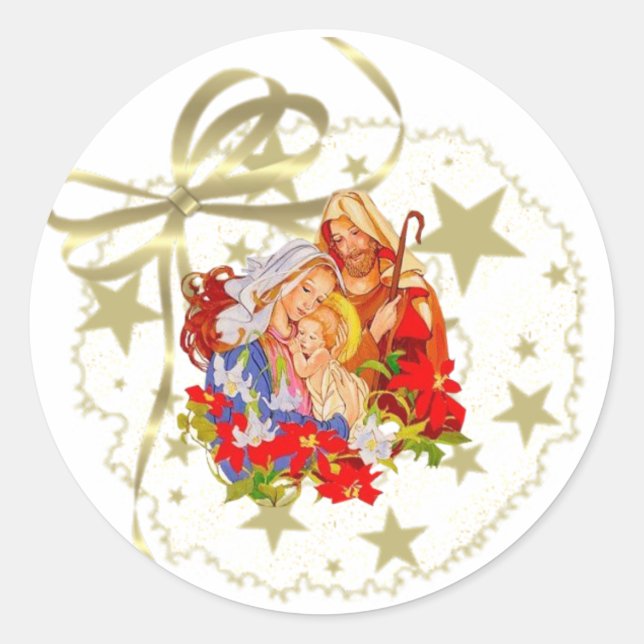 Niño Jesús - Hoja Pegatina (Anverso)