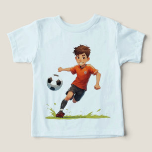 Niño jugando fútbol