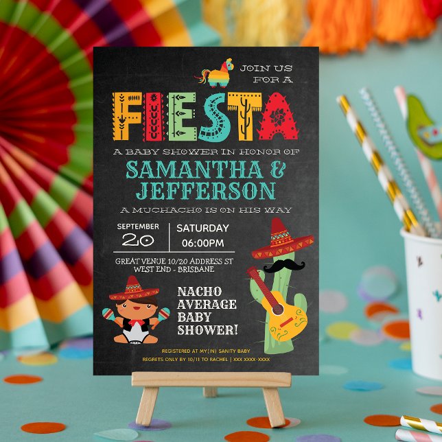 Niño Mariachi Invitación mexicana a Baby Shower (Subido por el creador)