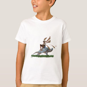 Niño montando en camiseta de tortuga para niños