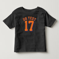 Niño negro y Naranja | Deportes Jersey Design