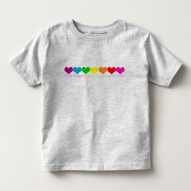 Niño Orgullo Arcoiris El amor es una camiseta de a (Anverso)