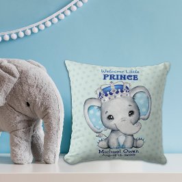 Niño pequeño elefante Cojín decorativo Príncipe