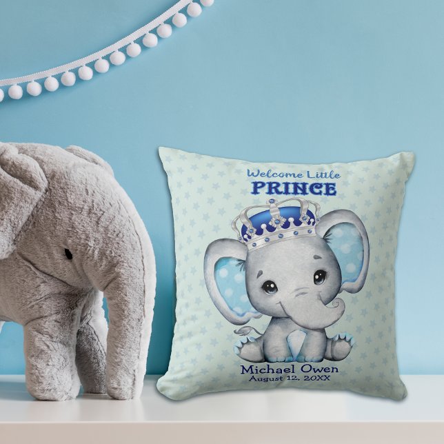 Niño pequeño elefante Cojín decorativo Príncipe (Subido por el creador)