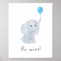 Niño pequeño elefante de guardería arte en la pare