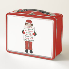 Niño personalizado con Rótulo de Saludos de Navida