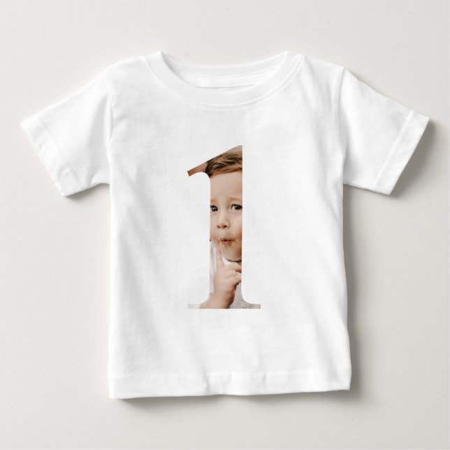 Niño Personalizado de cumpleaños 1.ᵉʳ camiseta (Anverso)