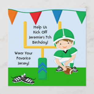 Niño Personalizado en invitación de cumpleaños de 