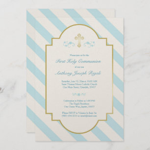 Niño Primero Santa Comunión Invitación a las franj