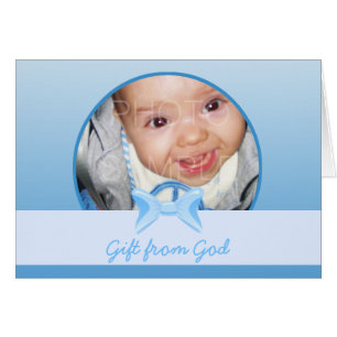 Niño: Regalo de foto de Dios, verso de la Biblia d