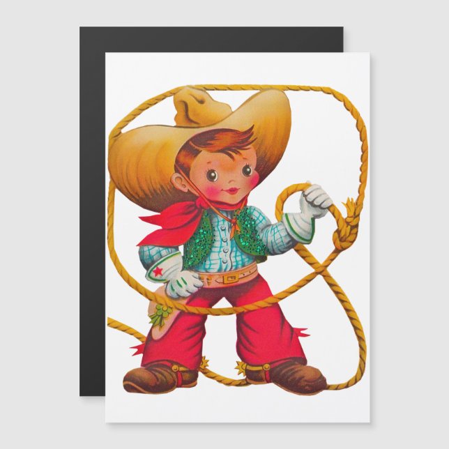 Niño retro niño vago occidental (Anverso/Reverso)