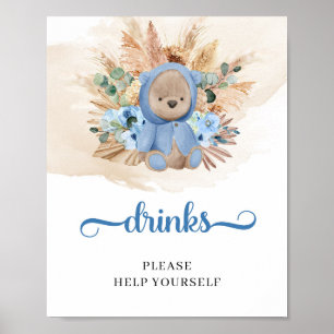 Niño tropical oso de peluche pampas bebes señal de