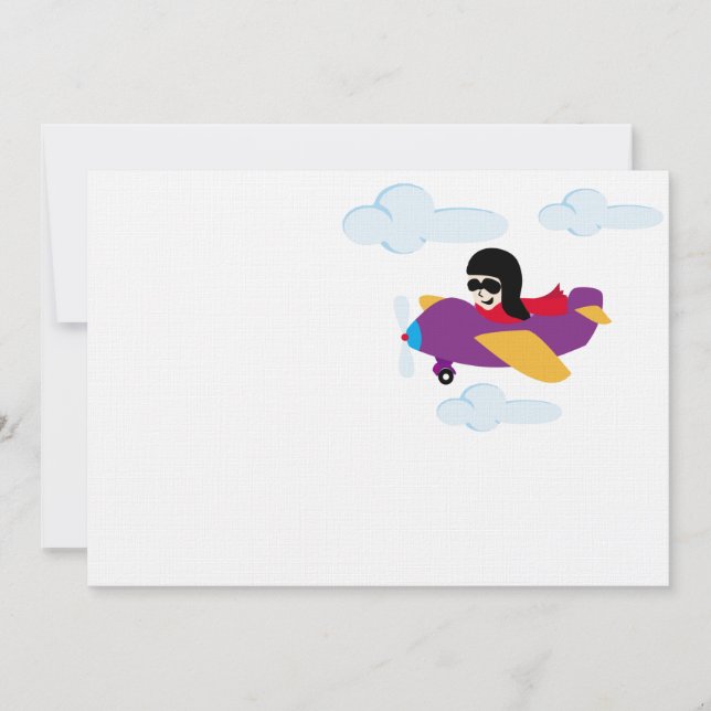 Niño volando en avión (Anverso)