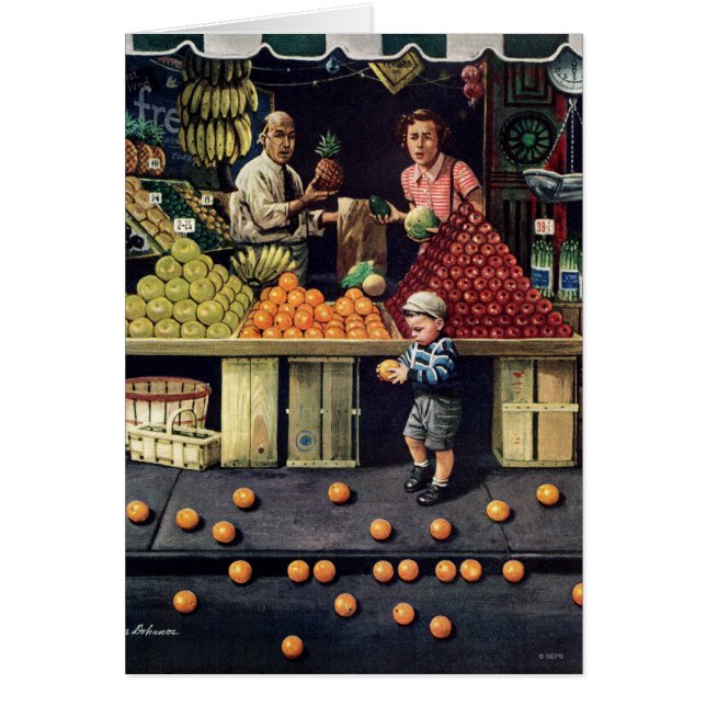 Niño y naranjas (Frente)
