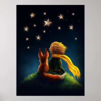Niño y Zorro. Ilustración de Arte para Guardería