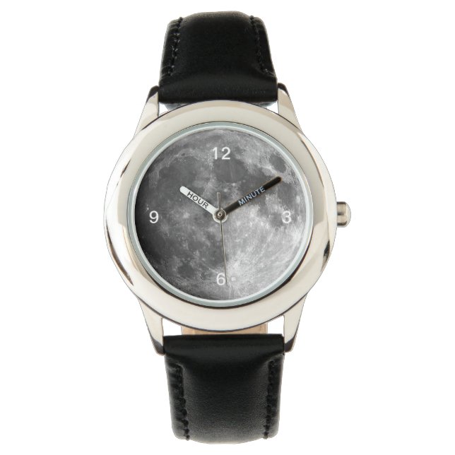 Niños Adultos Escriben Relojes - Cierre De La Luna (Anverso)