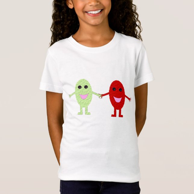 Niños Amigos Camiseta (Anverso)