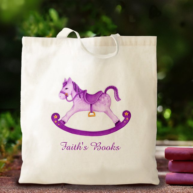 Niños balanceando caballo bolsa de biblioteca mora (Subido por el creador)