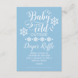 Niños bebé está frío fuera de la tarjeta de pañale