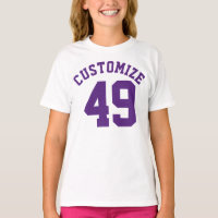 Niños blancos y morados | Deportes Jersey Design