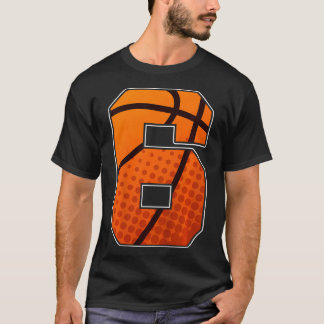 Niños Boys Baloncesto Camisa De Cumpleaños 6 Por S