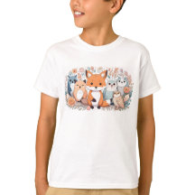 Niños - camiseta - Animales forestales