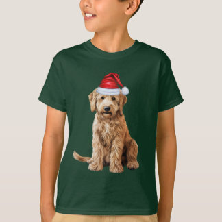 Niños Camiseta Divertida de Navidad con Perro Gold