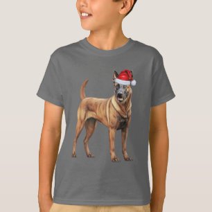 Niños Camiseta divertida de Navidad con perro Mali