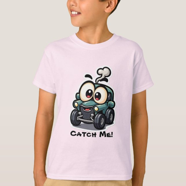👕 Niños Camiseta Graciosa De Coche - 🚗 Cute Pers (Anverso)