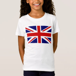 Niños Camisetas de T con bandera británica de Jack