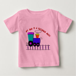 Niños Camisetas de tren "Mi papá es un hombre de t
