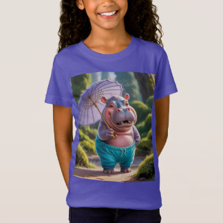 Niños camisetas mujeres hippo mini hipopótamo