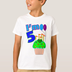 Niños camisetas y regalos 5 años del cumpleaños