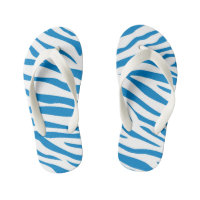 Chanclas personalizables de rayas de cebra para ni